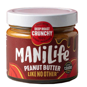 ManiLife - Deep Roast Crunchy Peanut Butter | Multiple Sizes