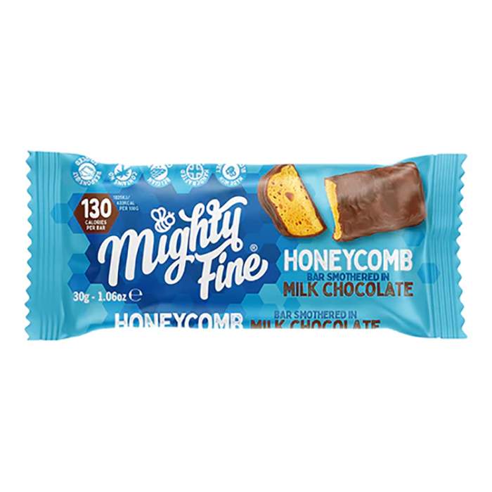 Mighty Fine - Milk Honeycomb, 30g  Pack of 15