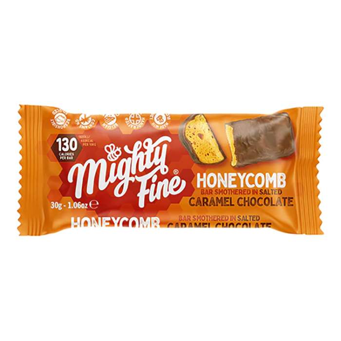 Mighty Fine - Salted Caramel Honeycomb, 30g  Pack of 15