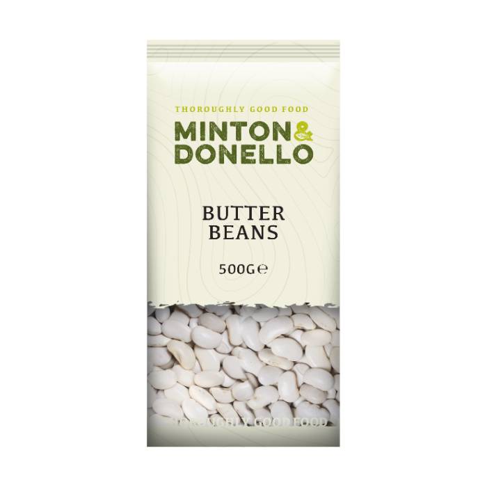 Minton & Donello - Butter Beans, 500g  Pack of 6