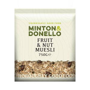 Minton & Donello - Fruit & Nut Muesli | Pack of 6 | Multiple Sizes