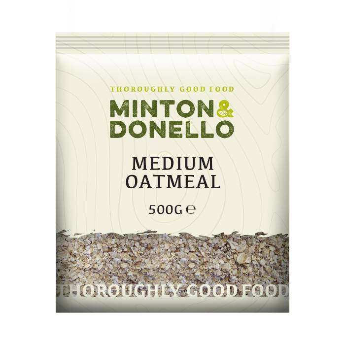 Minton & Donello - Medium Oatmeal, 500g  Pack of 6