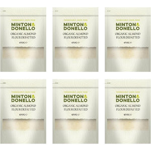 Minton & Donello - Organic Almond Flour Defatted, 450g | Pack of 6