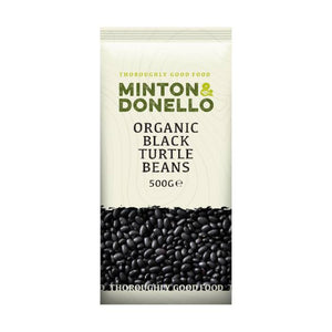 Minton & Donello - Organic Black Turtle Beans, 500g | Pack of 6