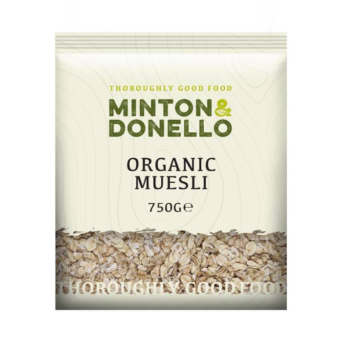 Minton & Donello - Organic Muesli Base, 750g | Pack of 6