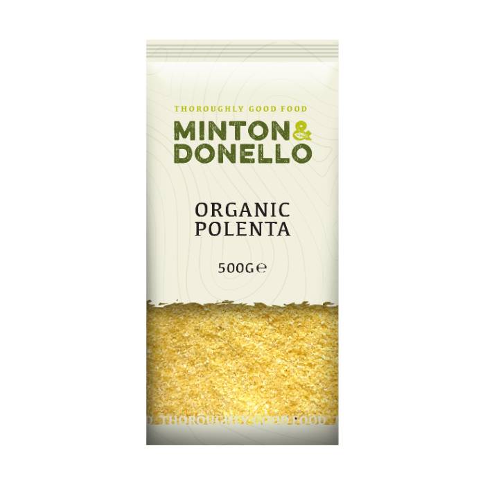 Minton & Donello - Organic Polenta, 500g  Pack of 6