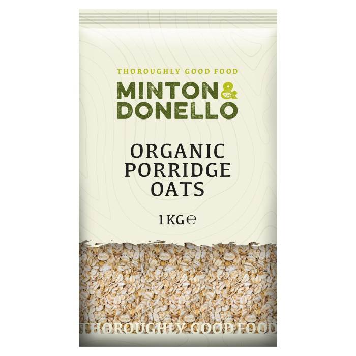 Minton & Donello - Porridge Oats, 2kg  Pack of 6