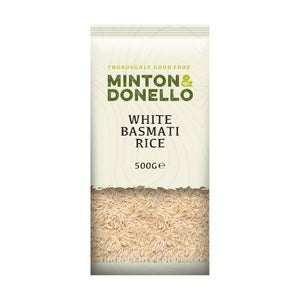 Minton & Donello - White Basmati Rice, 500g | Pack of 6