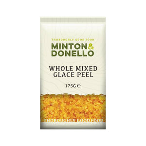 Minton & Donello - Whole Mixed Glace Peel, 175g | Pack of 6