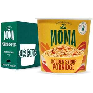 Moma - Golden Syrup Porridge Pots, 70g | Pack of 12