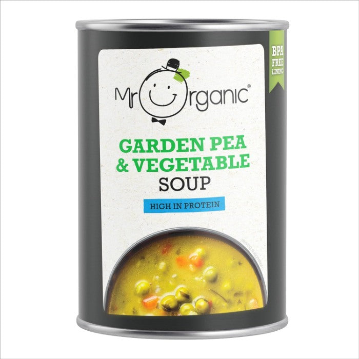 Mr Organic - Garden Pea ans Vegetable Soup, 400g  Pack of 6