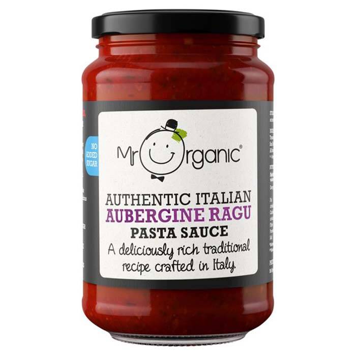 Mr Organic - No Added Sugar Aubergine Ragu Pasta Sauce, 350g