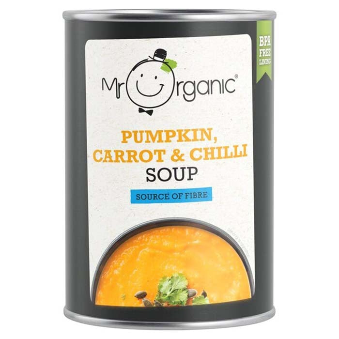 Mr Organic - Pumpkin Carrot Chilli Soup, 400g  Pack of 6