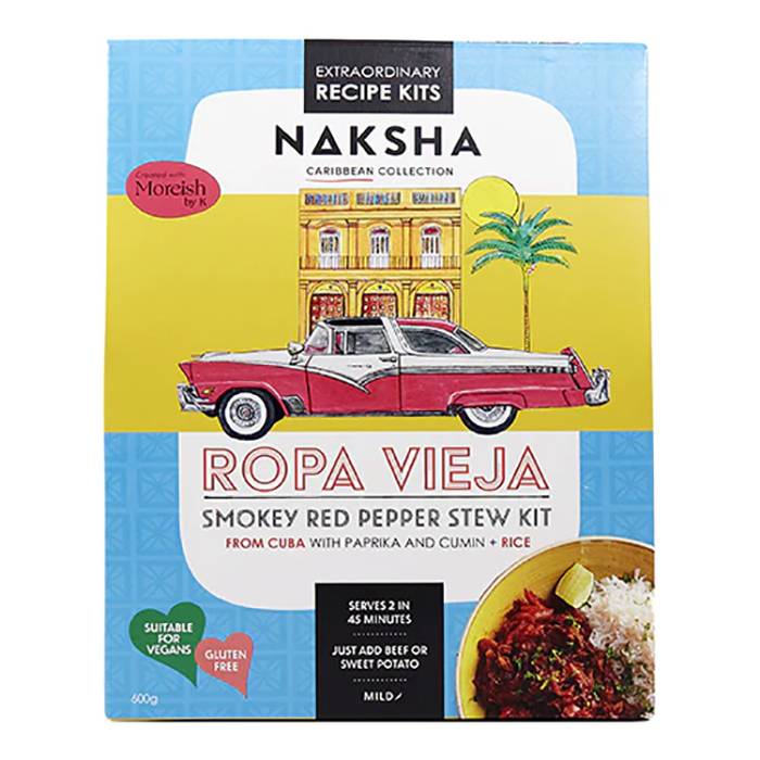 Naksha - Smokey Red Pepper Stew Recipe Kit from Cuba, 600g - Pack of 6