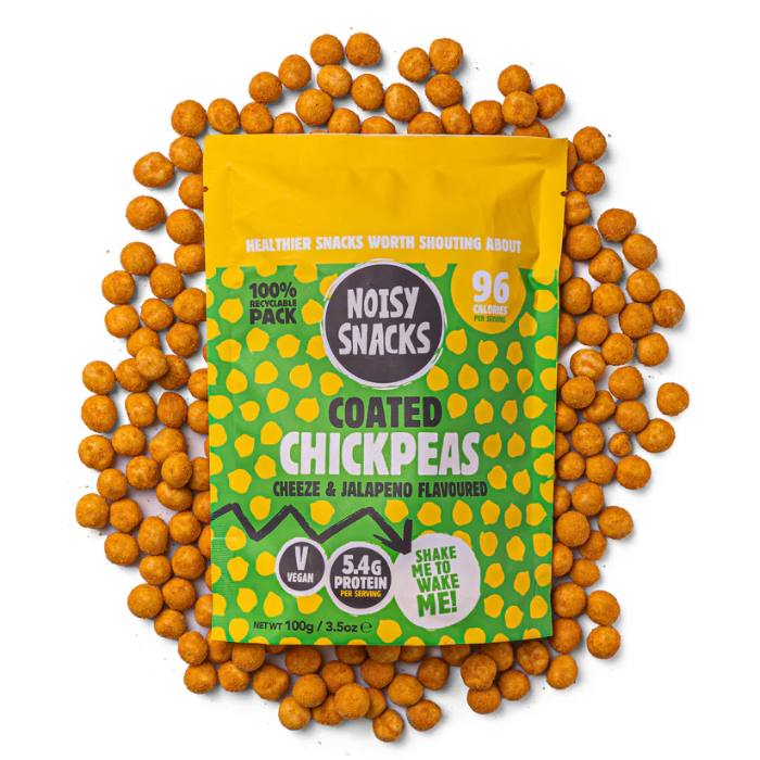 Noisy Snacks - Chickpeas Cheeze & Jalapeno, 100g,  Pack of 7