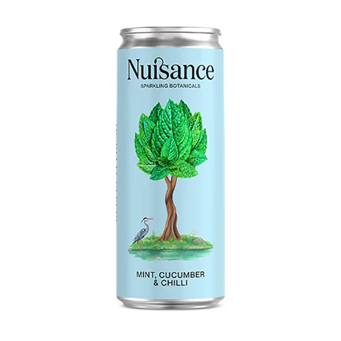 Nuisance Drinks - Sparkling Drink Cans Mint Cucumber & Chilli , 250ml - Pack of 12