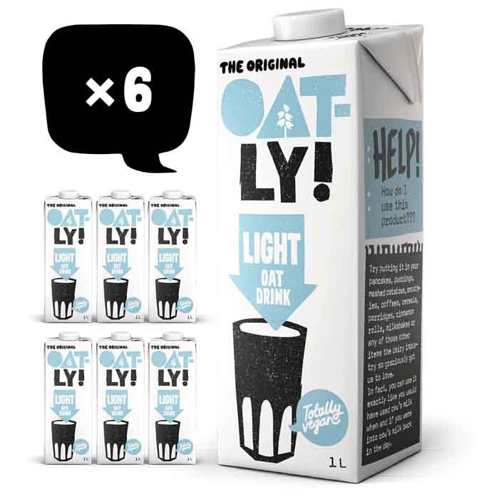 Oatly - Oat Drink Light, 1L  Pack of 6