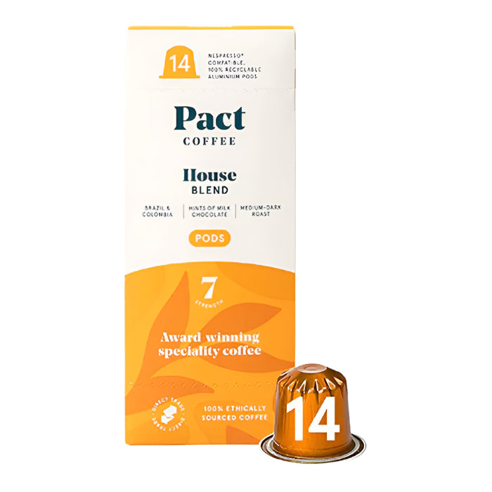 Pact Coffee - House Blend Pods, 14 Pods  Pack of 6