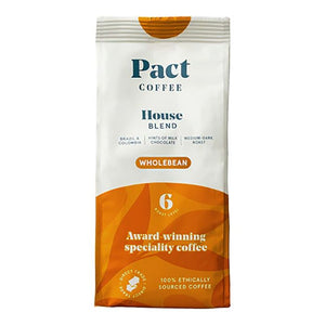 Pact Coffee - House Blend Wholebean, 200g | Pack of 6