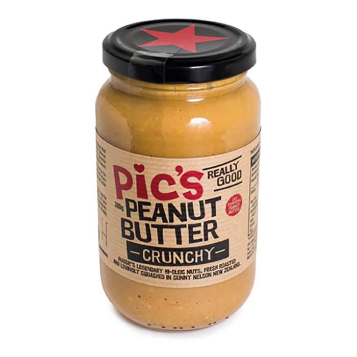 Pic's Peanut Butter - Crunchy, 380g - Pack of 8