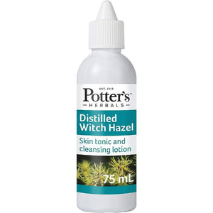 Potters Herbal Supplies - Herbal Distilled Witch Hazel, 75ml