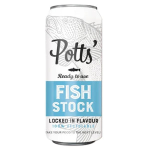Potts - Fish Stock 100% Recyclable Can, 500ml | Multiple Pack Sizes