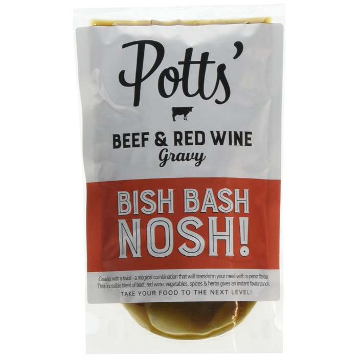 Potts - Potts Beef & Red Wine Gravy, 350g - Pack of 6