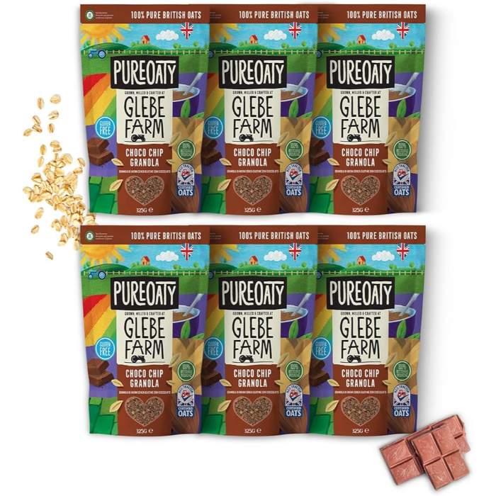 PureOaty - Choco Chip Oat Granola, 325g  Pack of 6