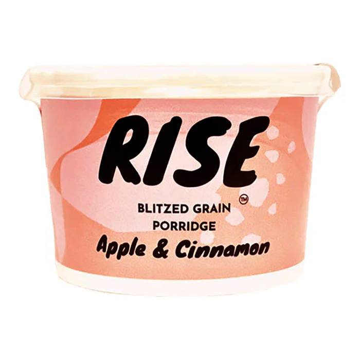 RISE Porridge - Apple & Cinnamon Instant Porridge Pot, 68g - Paack of 8