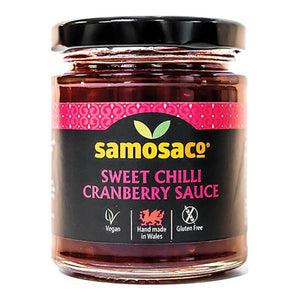 Samosaco - Sweet Chilli Cranberry Sauce, 210g - Pack of 6