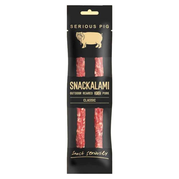 Serious Pig - Classic Snackalami, 30g  Pack of 12