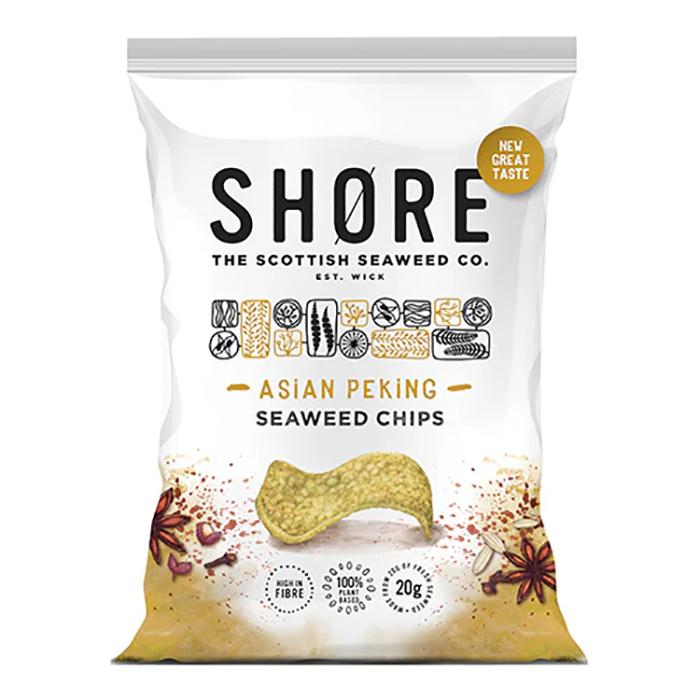 Shore - Seaweed Chips - Asian Peking, 80g - Pack of 12