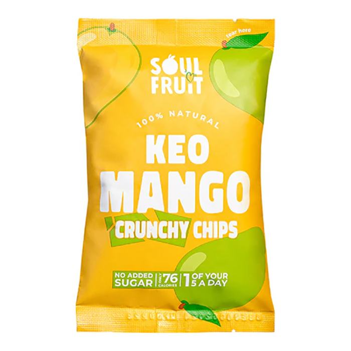 Soul Fruit - Mango Crunchy Fruit Chips, 20g - Pack of 10