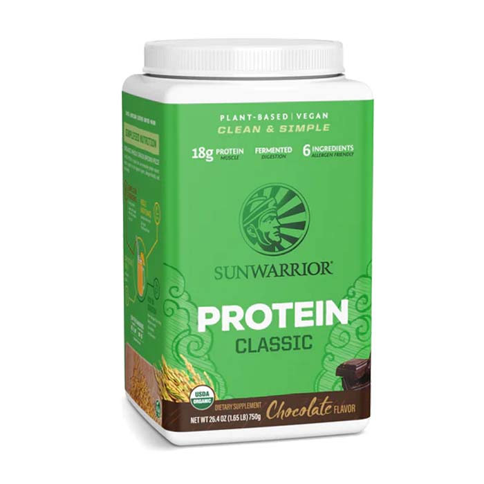 Sun Warrior - Organic Classic Protein - Chocolate, 750g