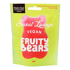 Sweet Lounge - Vegan Fruity Bears Pouch, 65g - Pack of 10