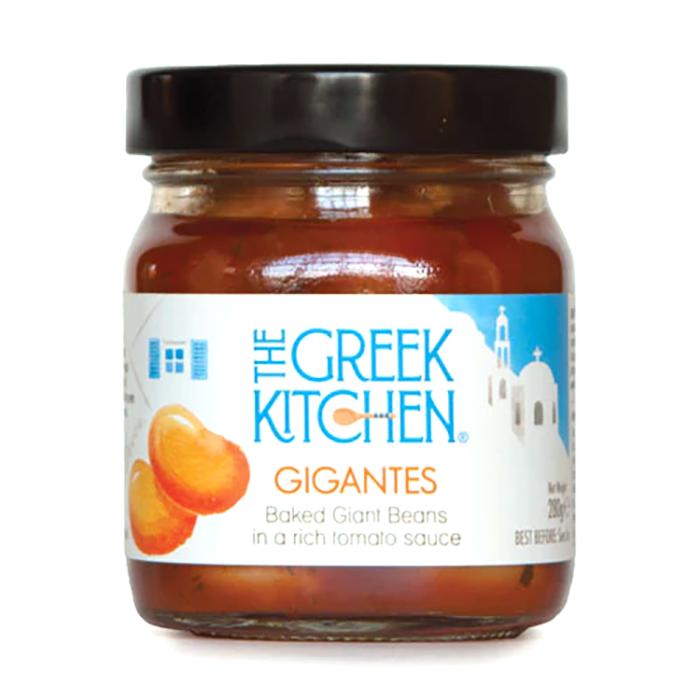 The Greek Kitchen - Gigantes Baked Giant Beans In A Tomato Sauce, 280g - Pack of 6