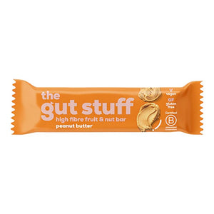 The Gut Stuff - High Fibre Fruit & Nut Bar, 35g - Pack of 12 | Multiple Flavours