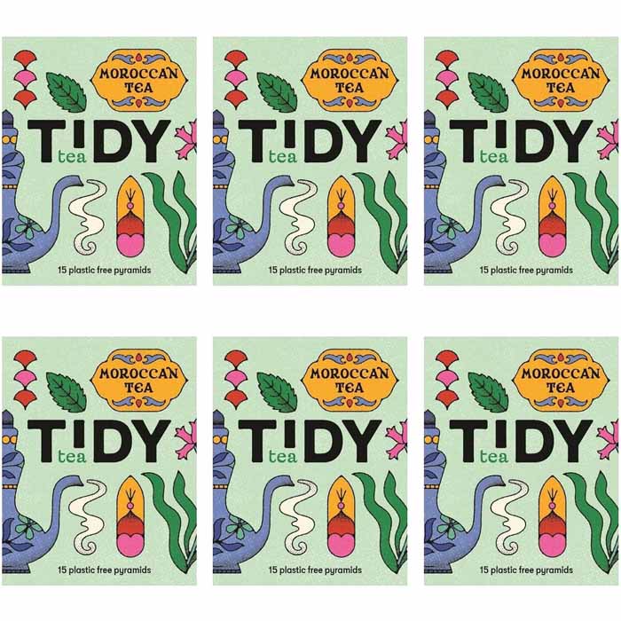 Tidy Tea - Moroccan Mint Tea, 15 Bags  Pack of 6