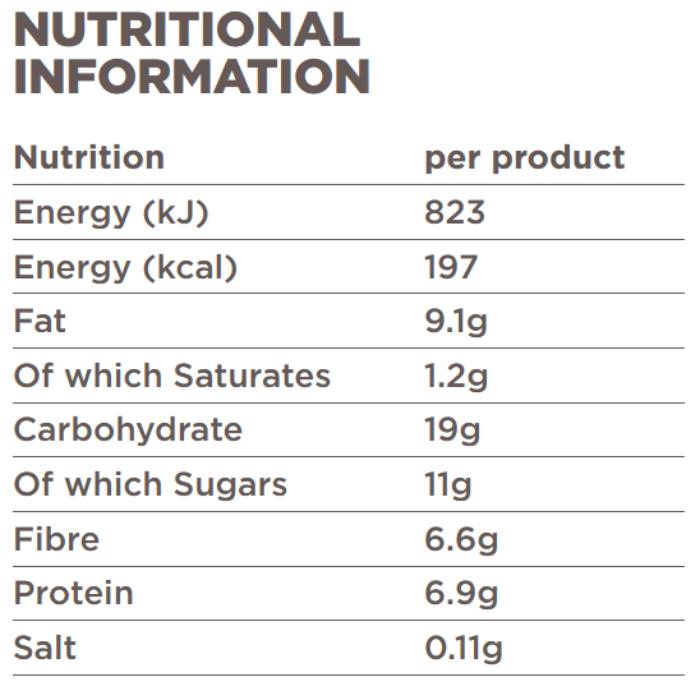 Tribe - Protein Flapjacks Caramel, 50g - Back