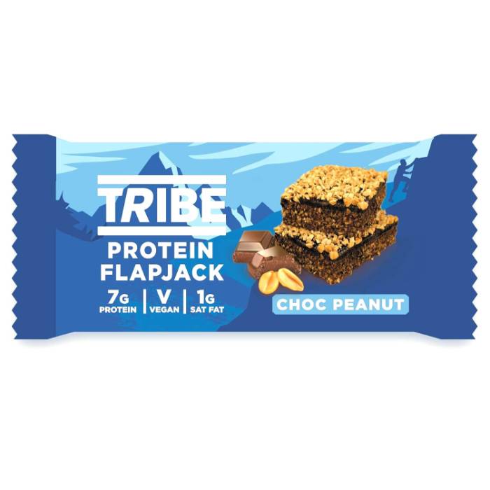 Tribe - Protein Flapjacks Chocolate Peanut, 50g