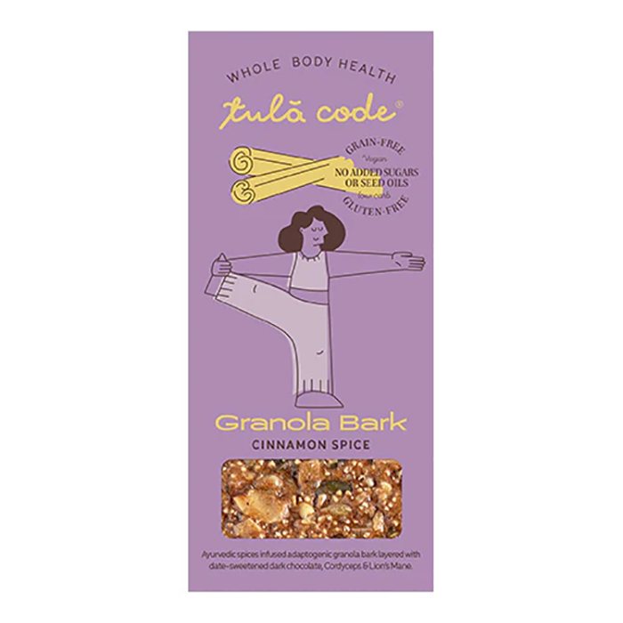 Tula Code - Cinnamon Spice Granola Bark, 36g  Pack of 8