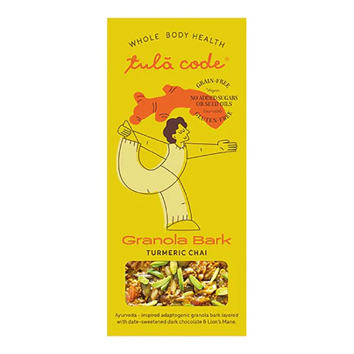 Tula Code - Granola Bark Turmeric Chai, 36g  Pack of 8