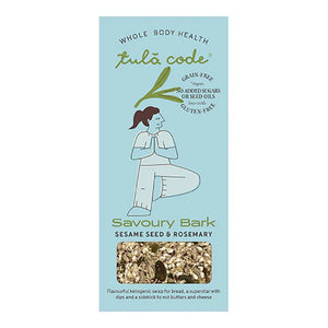 Tula Code - Sesame & Rosemary Savoury Bark, 36g | Pack of 8