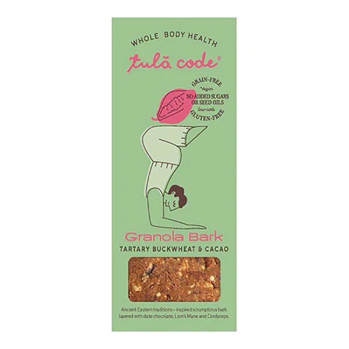 Tula Code - Tartary Buckwheat & Cacao Granola Bark, 36g  Pack of 8