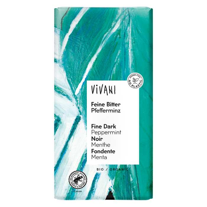 Vivani - Organic Peppermint Chocolate, 100g  Pack of 10