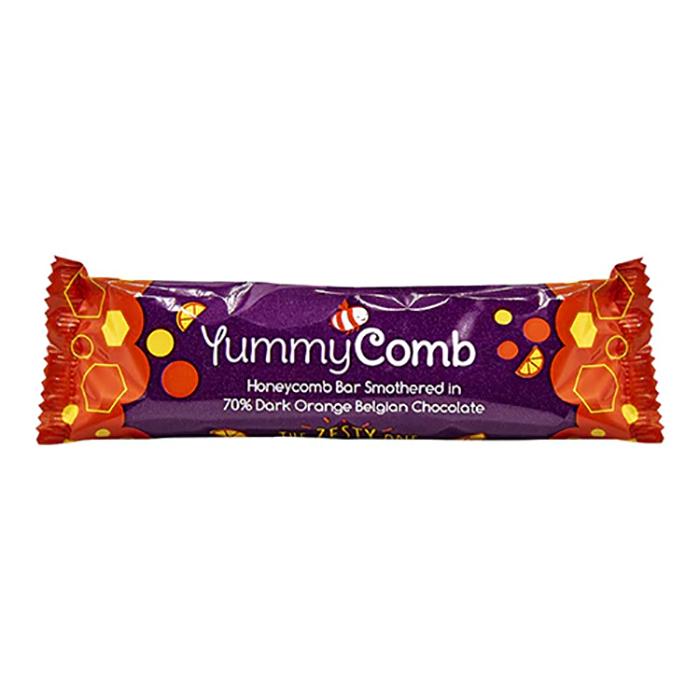 Yummycomb - 70% Dark Orange Bar, 35g - Pack of 12