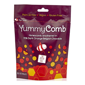 Yummycomb - 70% Dark Orange Pouch, 100g - Pack of 6