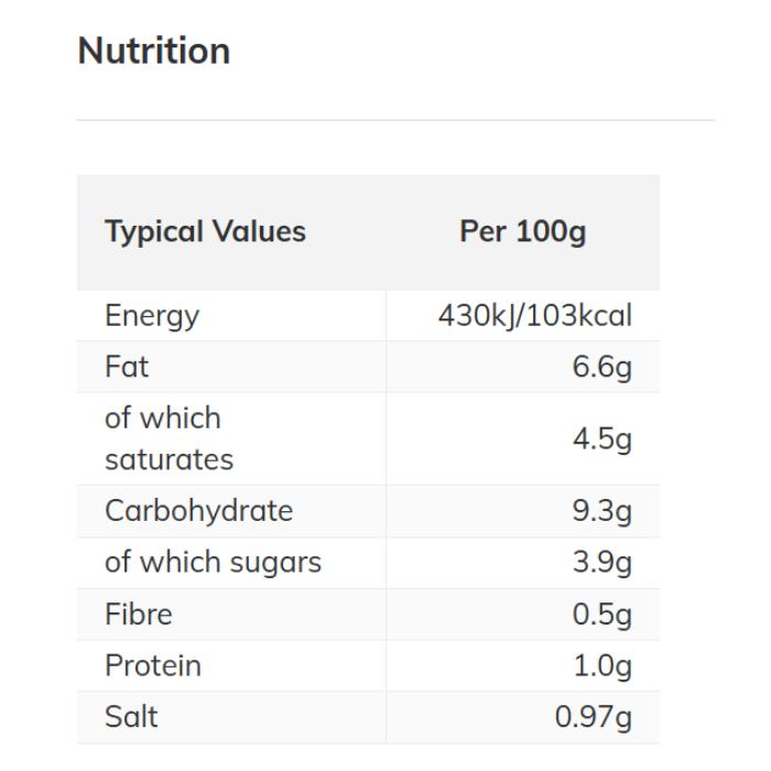 Zest - Vegan Spinach Mushroom Ricotta Pasta Sauce, 340g - Back