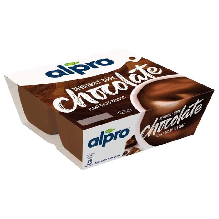 Alpro - Dark Chocolate Dessert with Calcium, 4x125g