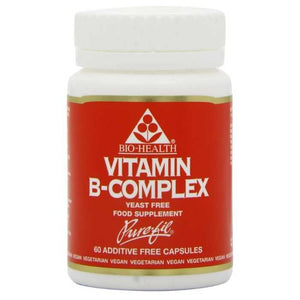 Bio-Health - Vitamin-B Complex High Potency Yeast-Free, 60 Capsules